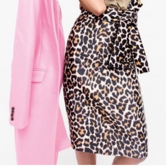 J. Crew Dresses & Skirts - NWOT J CREW LEOPARD PENCIL SKIRT SIZE 4